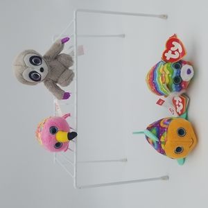 Ty Teenie Beanie Babies Lot of 4 (Gilda, Sully, Sami & Twiggy)
